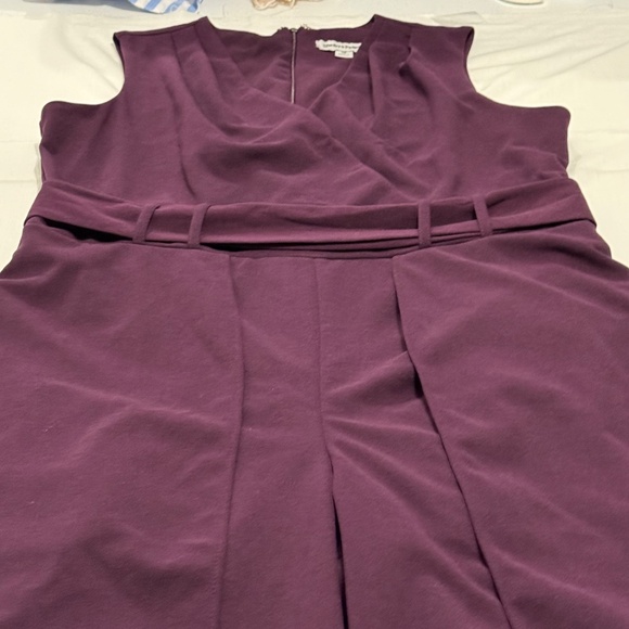 woman purple jumpsuit dress brand shelby & palmer size 16 - Picture 2 of 10